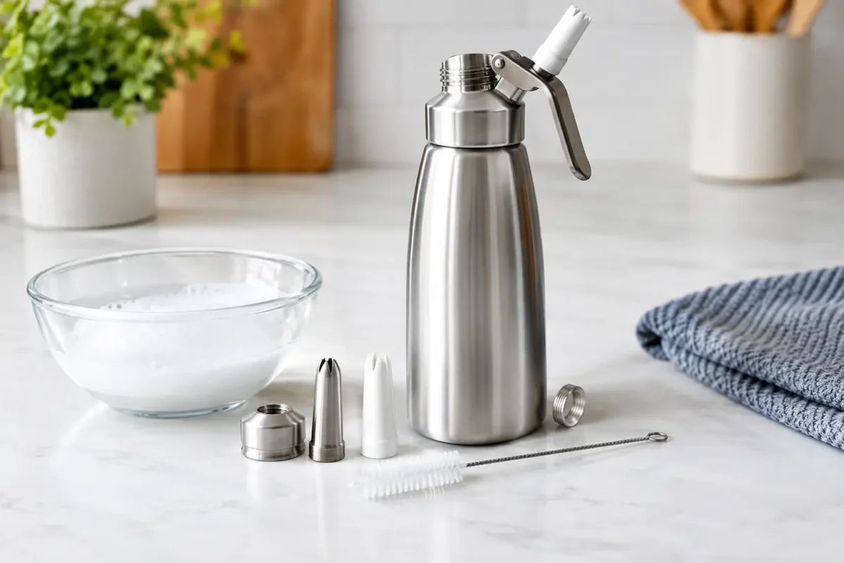 7-Step Whipped Cream Dispenser Cleaning Guide